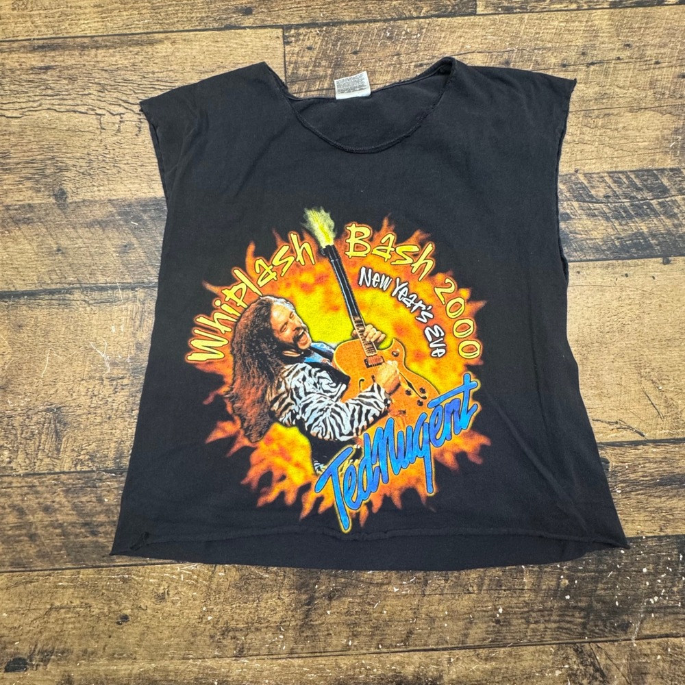 Ted Nugent Whiplash Bash New‎ Years Eve 2000 Concert T Shirt Adult L Black